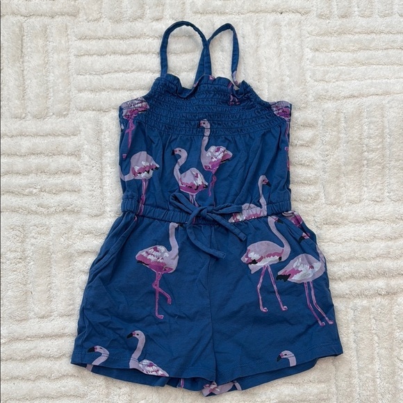 Tea Collection Other - Tea Collection Smocked Romper In Flamingo Print